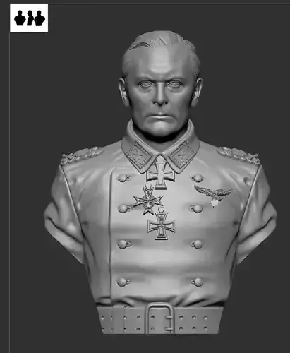 Reich Fieldmarschall Hermann Goring 3D Bust