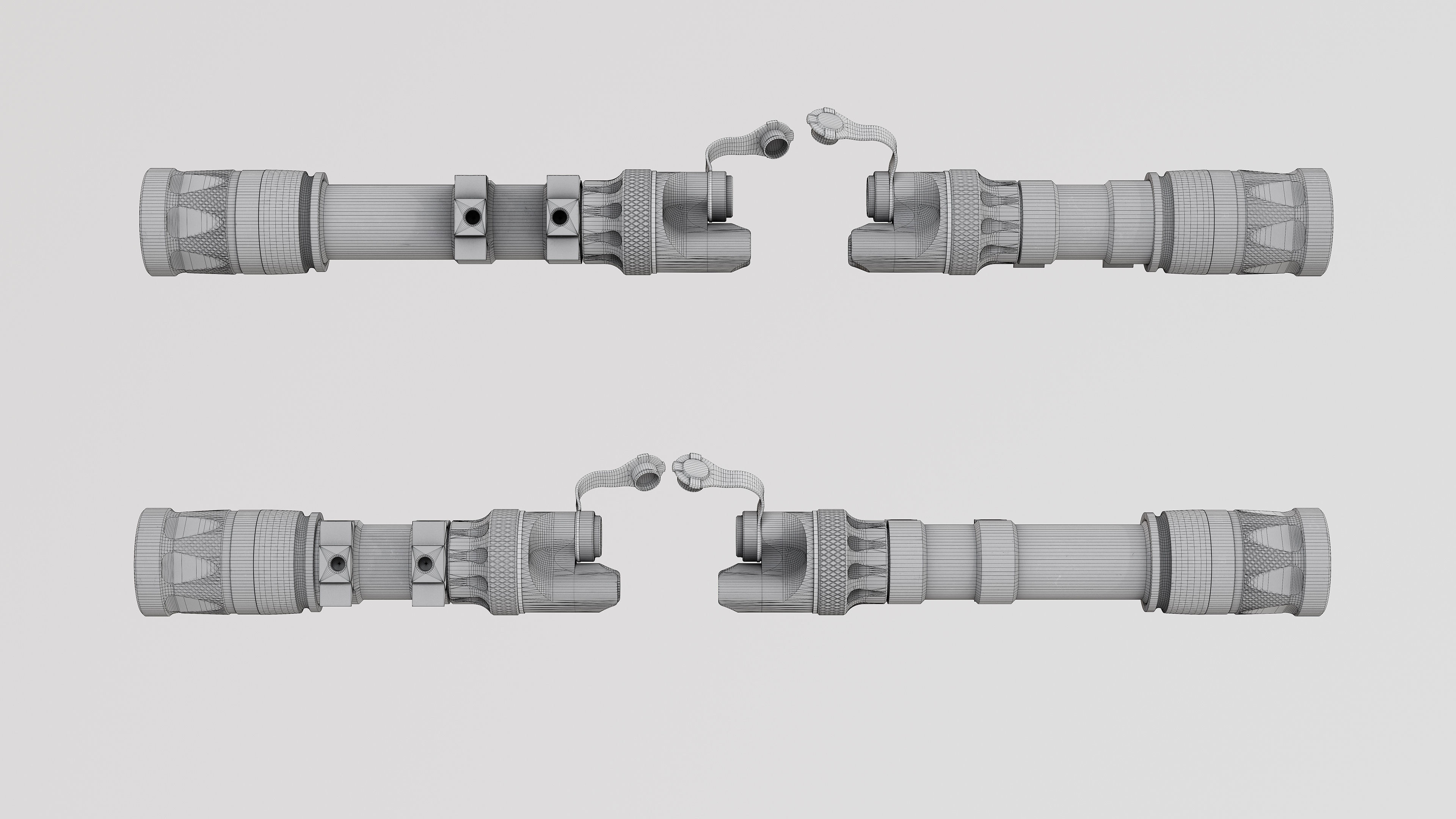 Surefire Scout Light M300V-M600V Low-poly 3D model_7