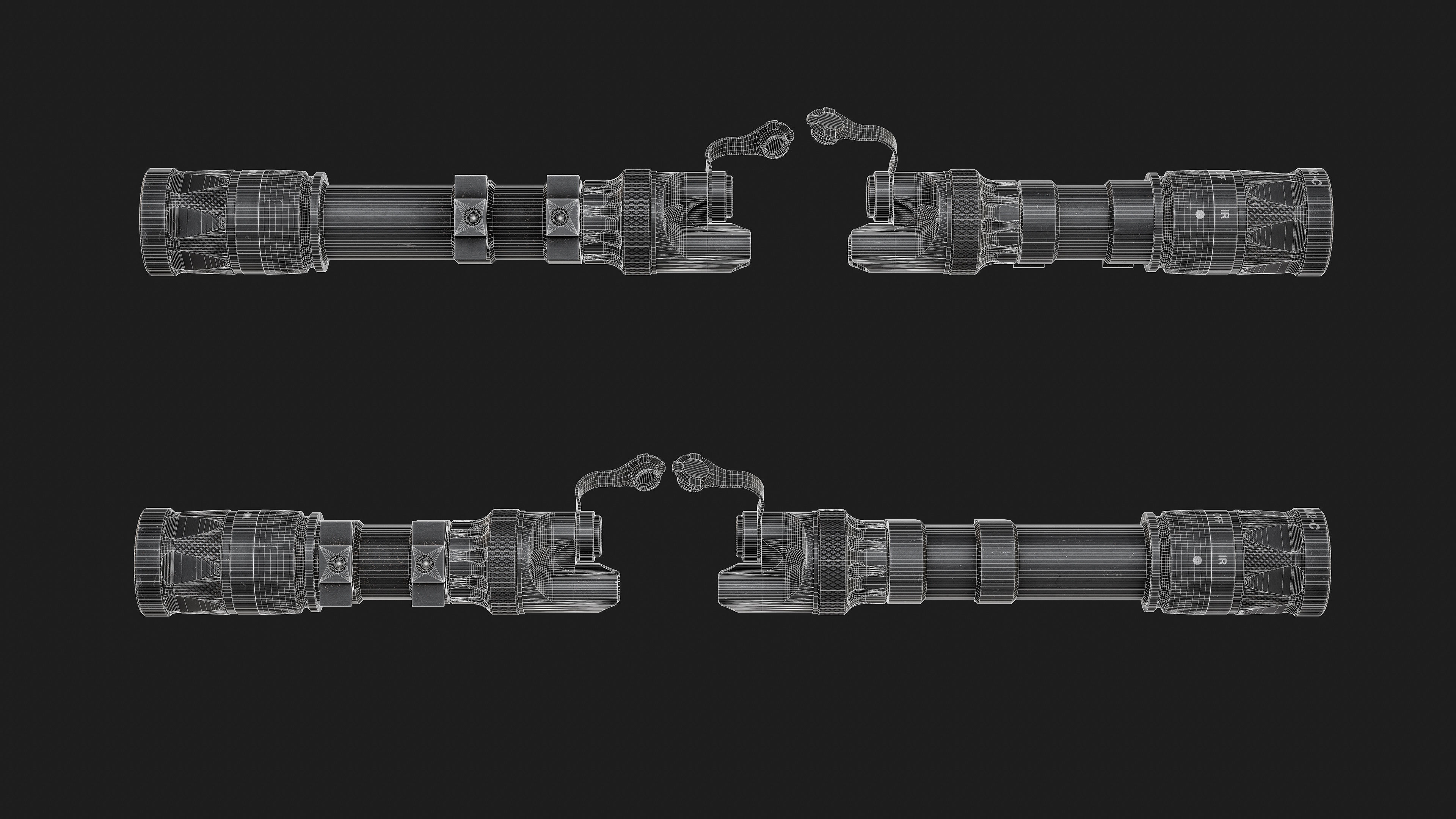 Surefire Scout Light M300V-M600V Low-poly 3D model_6