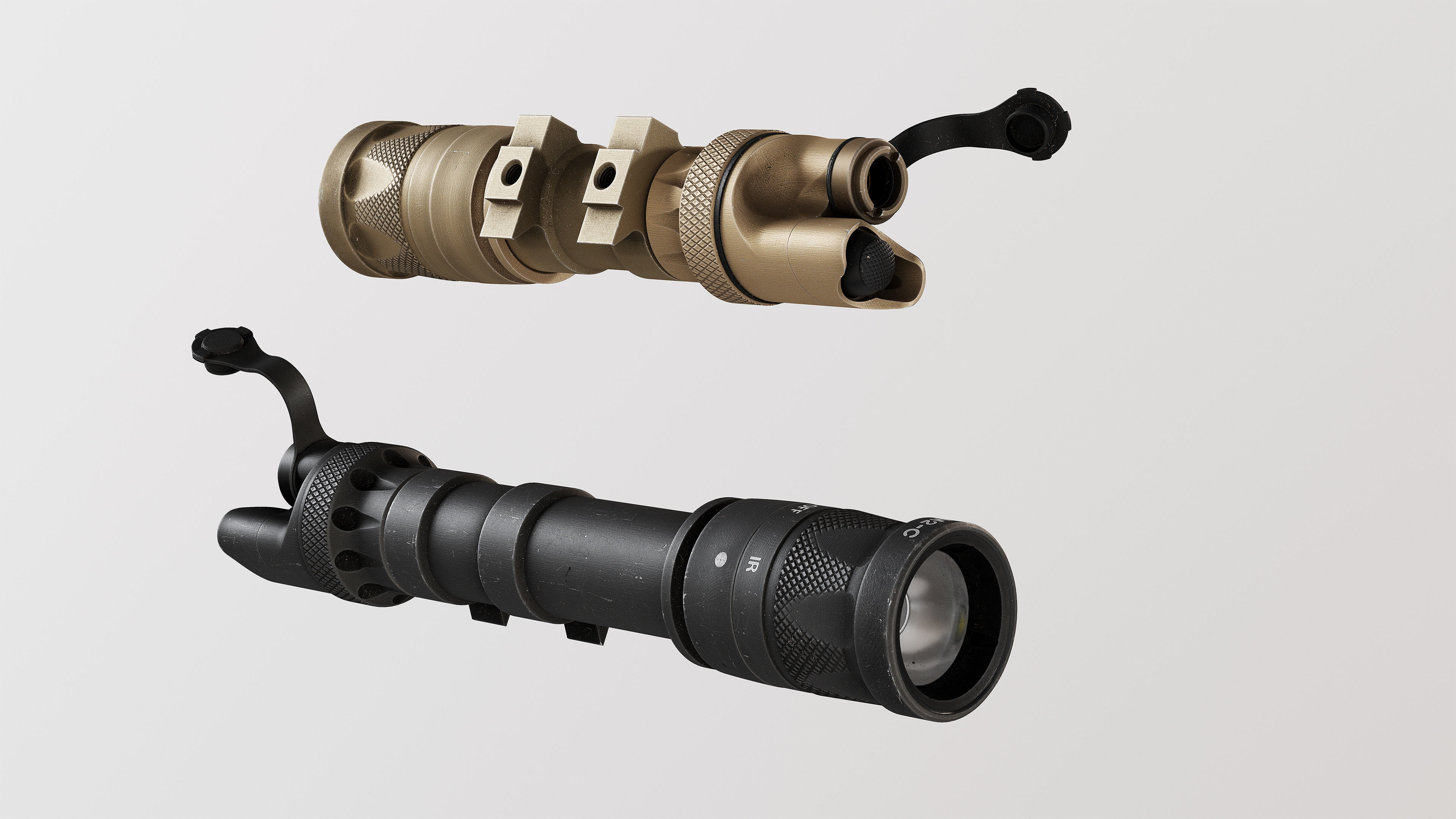 Surefire Scout Light M300V-M600V Low-poly 3D model_5