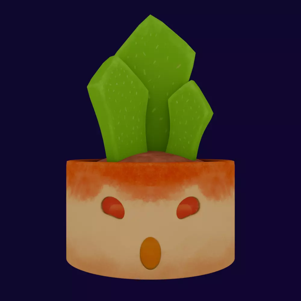 Small cactus pots Free 3D print model