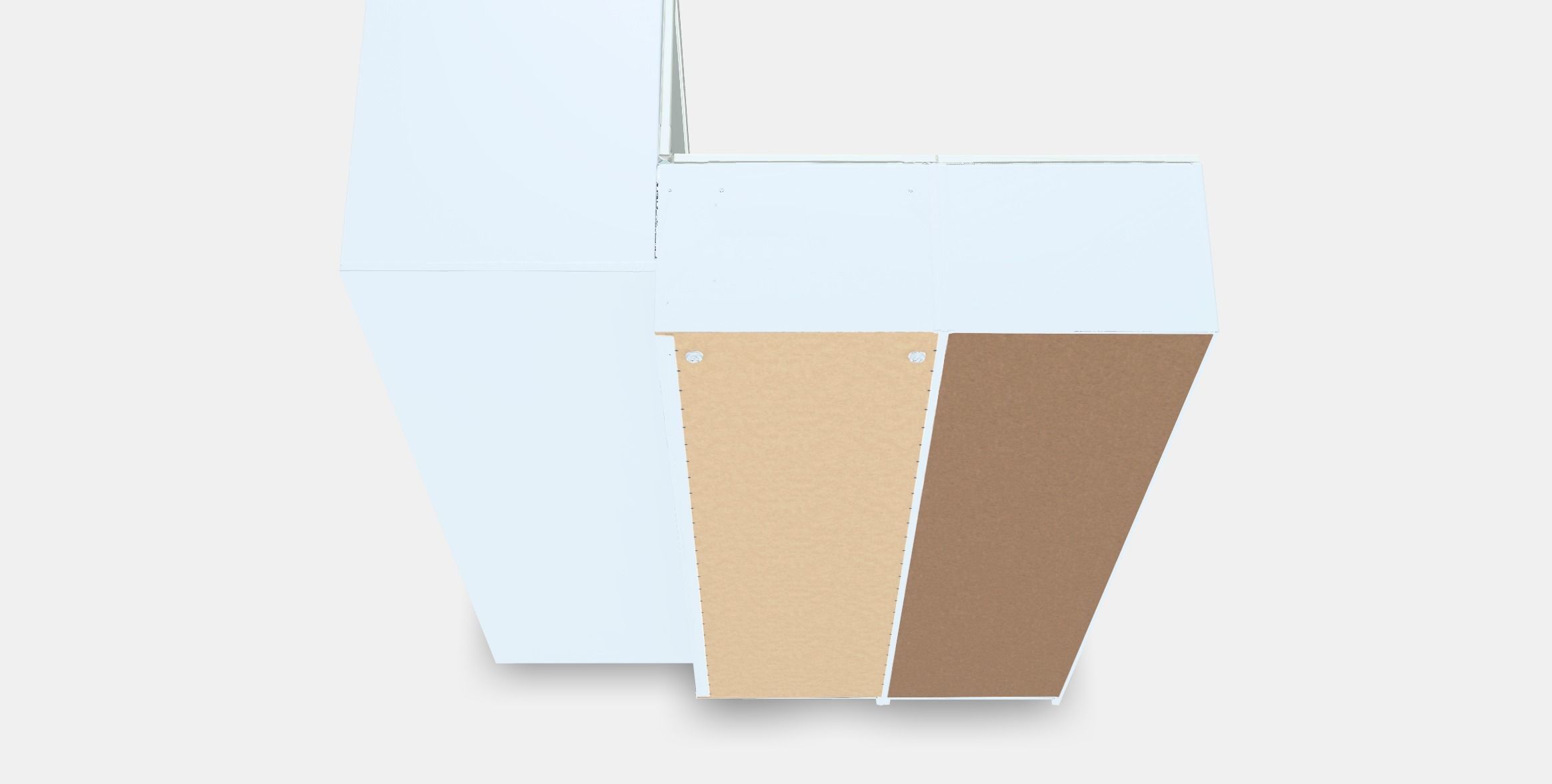 PAX  FLISBERGET Corner wardrobe Low-poly 3D model_6