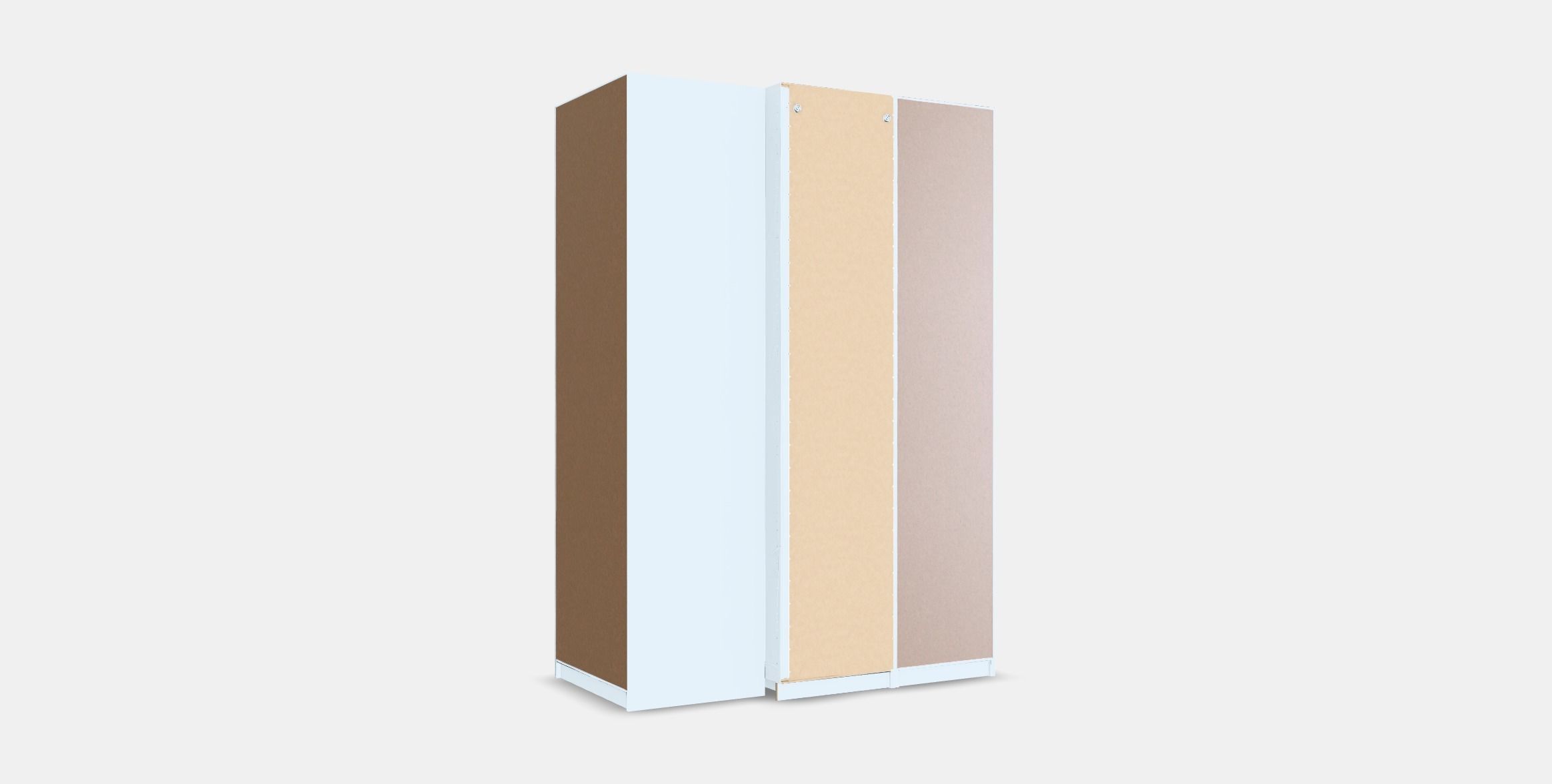 PAX  FLISBERGET Corner wardrobe Low-poly 3D model_15