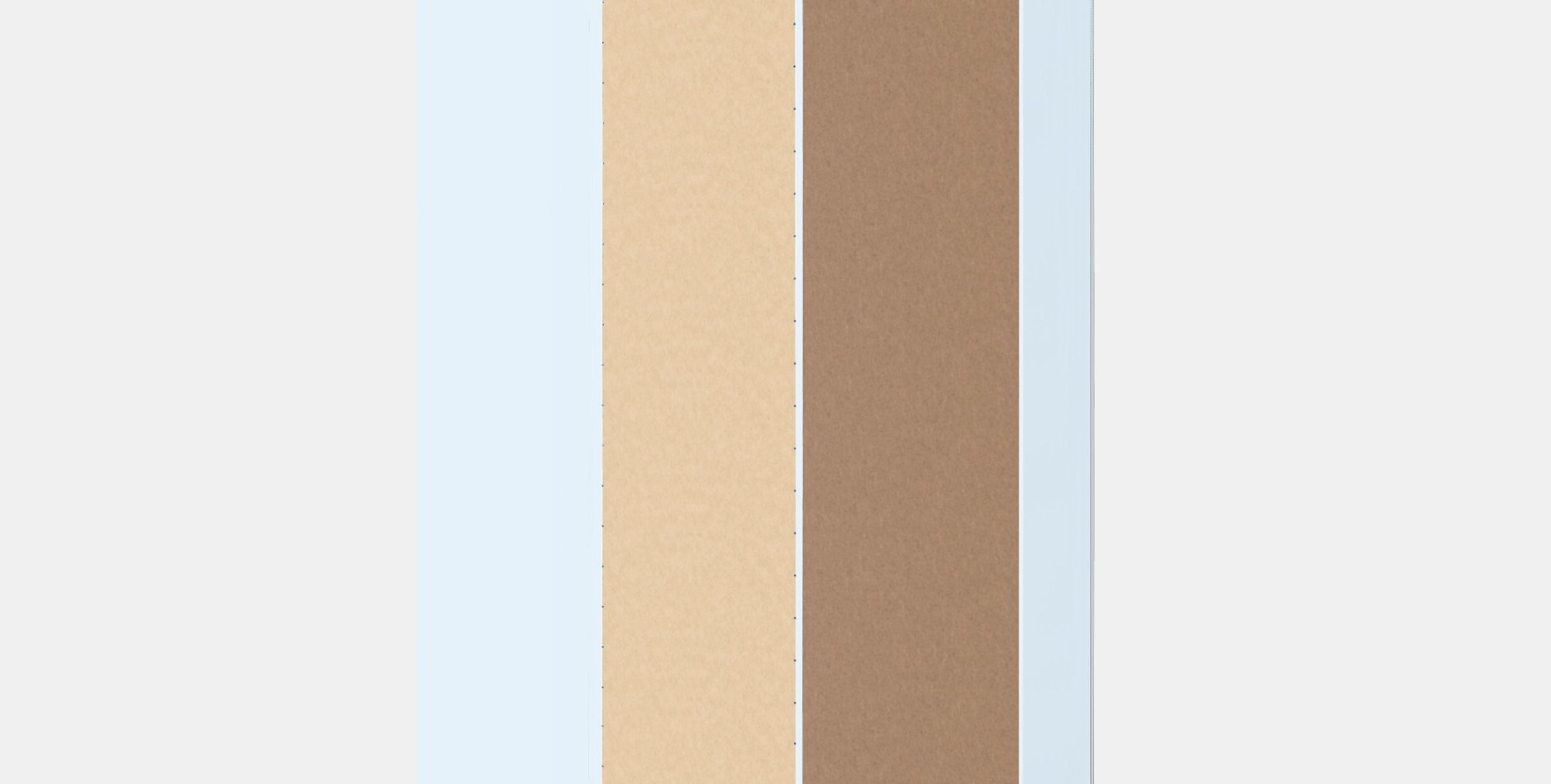 PAX  FLISBERGET Corner wardrobe Low-poly 3D model_8