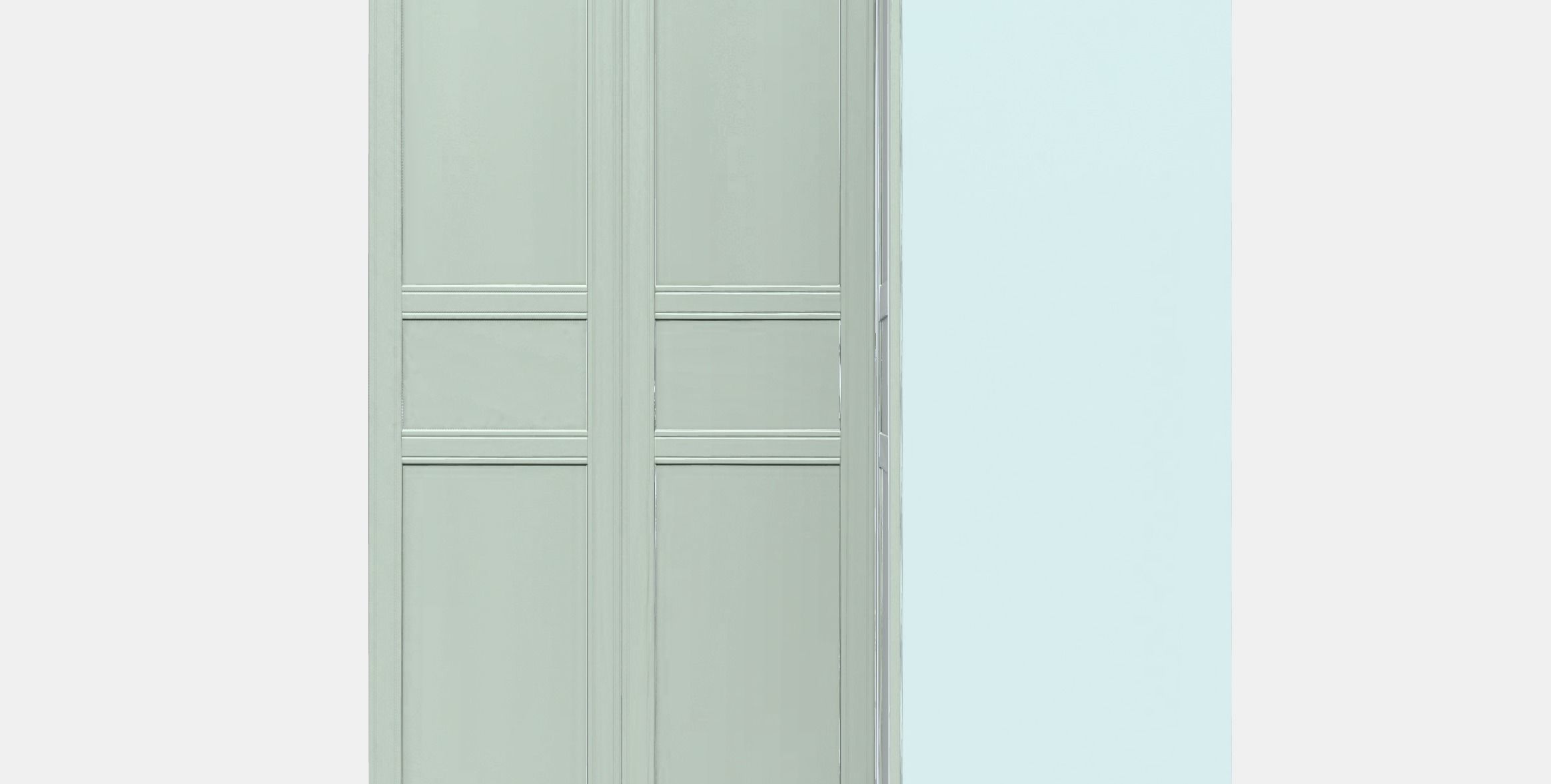 PAX  FLISBERGET Corner wardrobe Low-poly 3D model_10