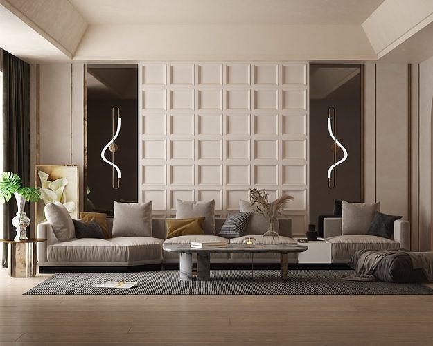 Modern Livingroom-30-04 3D model