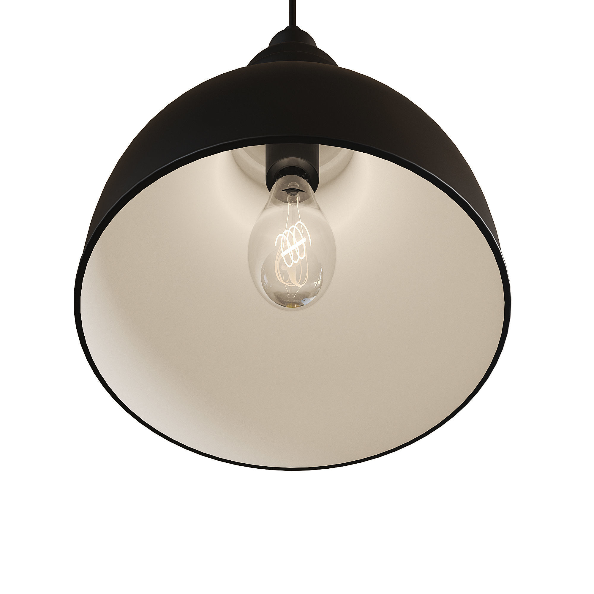 Lindby Cliona black 3D model_5