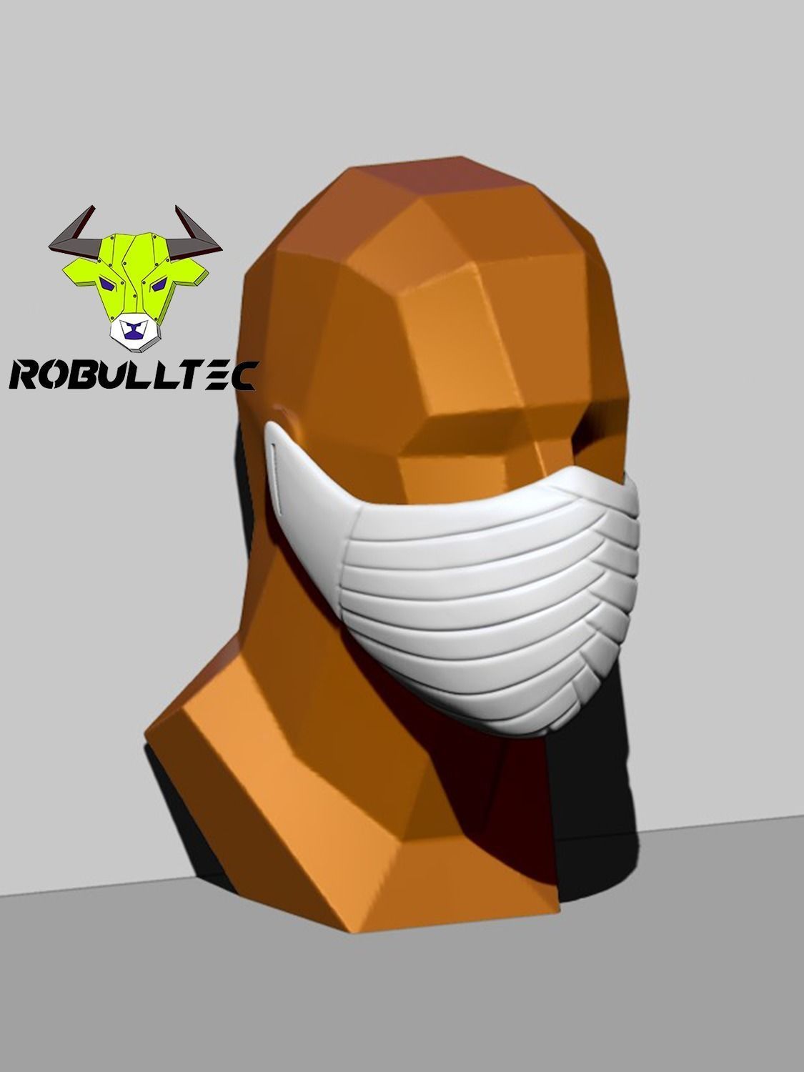 Gin Akutagawa Mask 3D print model_1