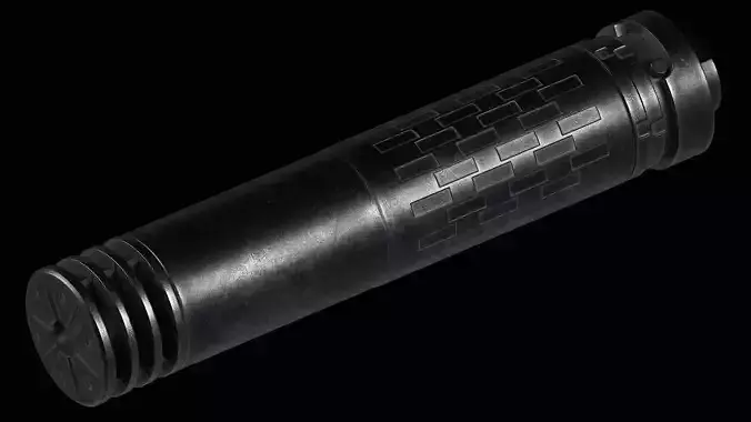 SilencerCo Omega 300 Low-poly 3D model