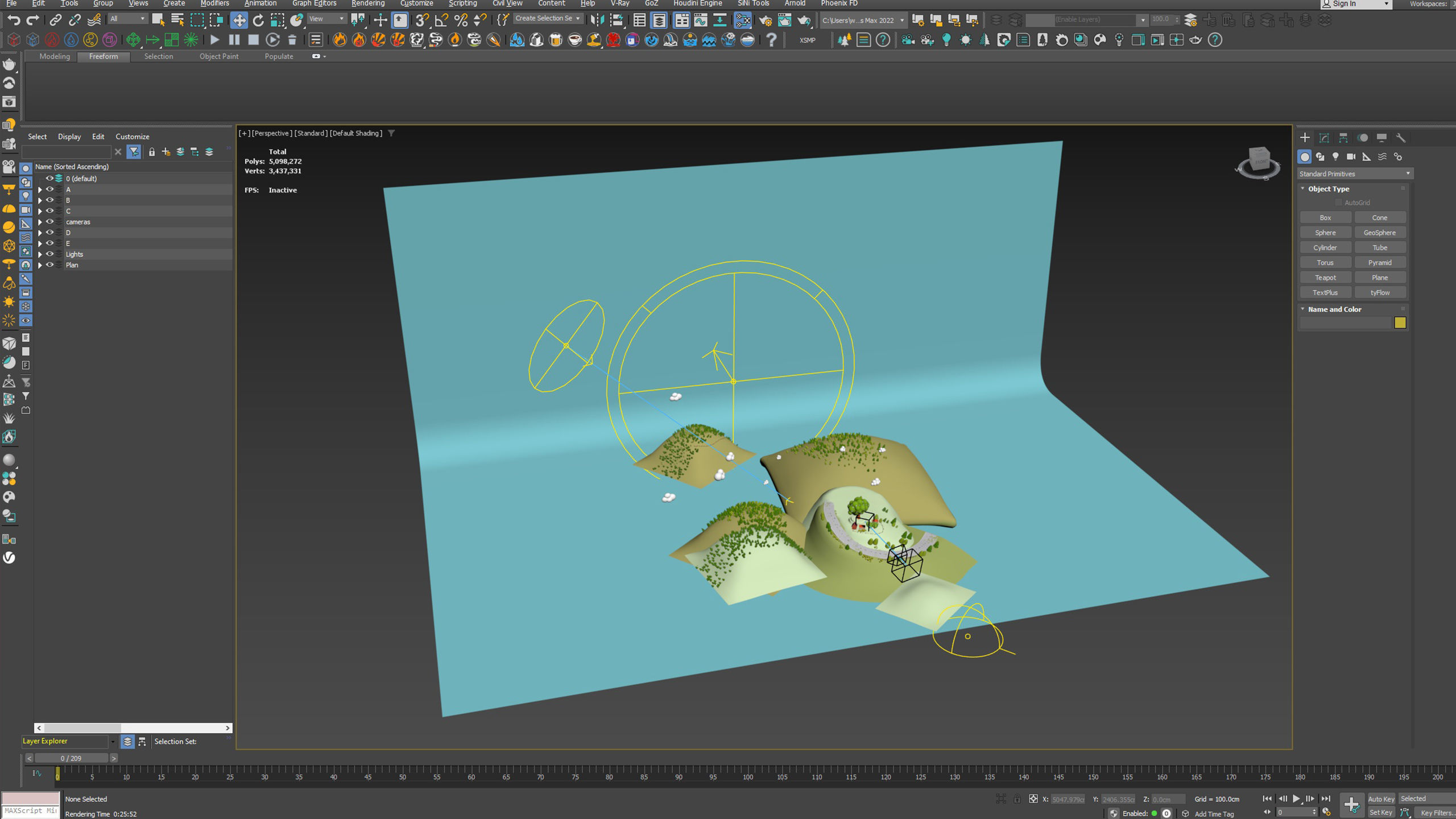 Fantasy Cartoon village 3D model 3D model_9
