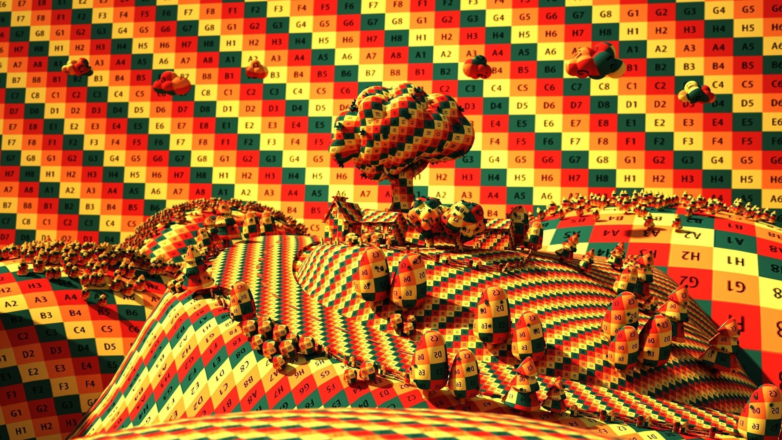 Fantasy Cartoon village 3D model 3D model_8