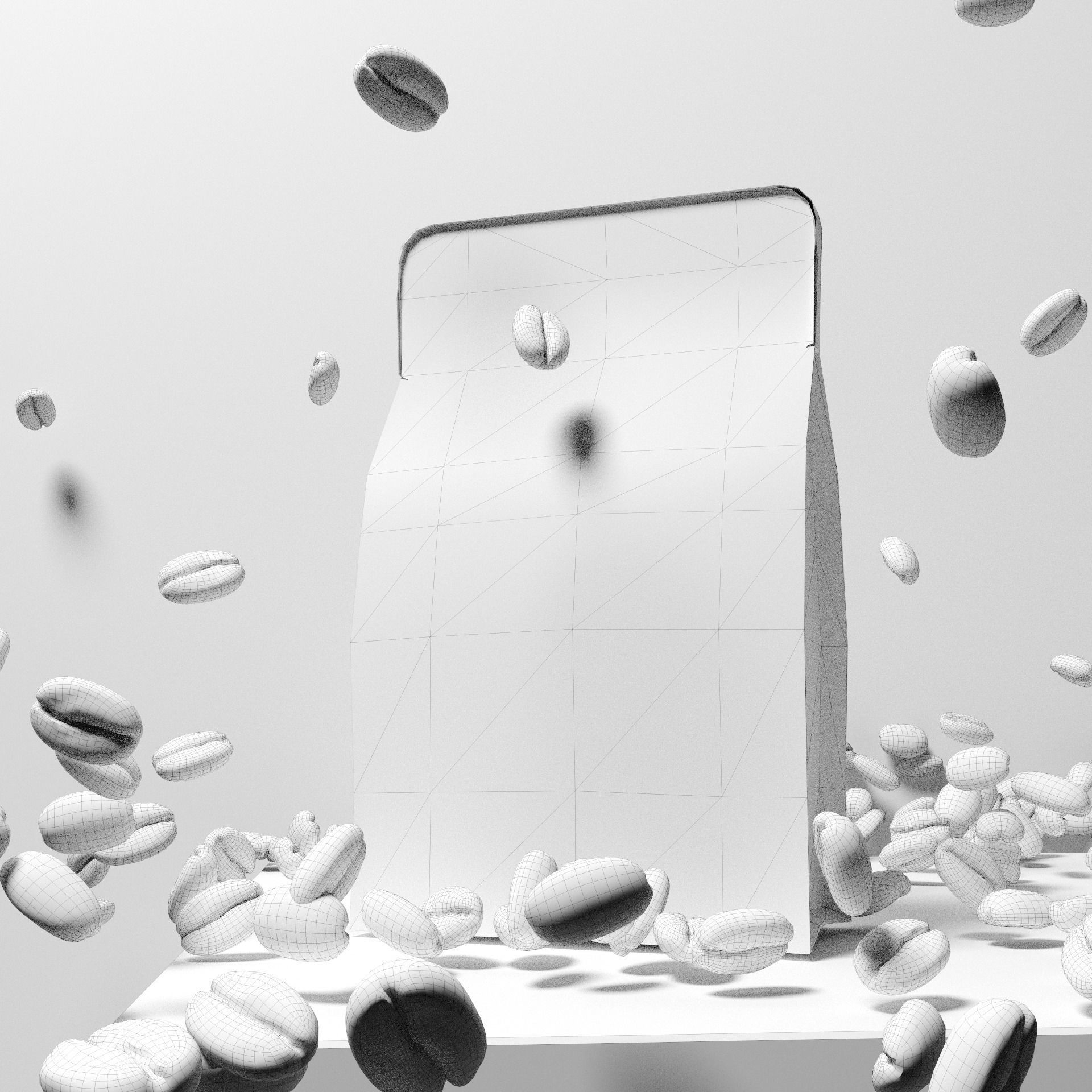 NESCAFE BAG COLLECTION Low-poly 3D model_8