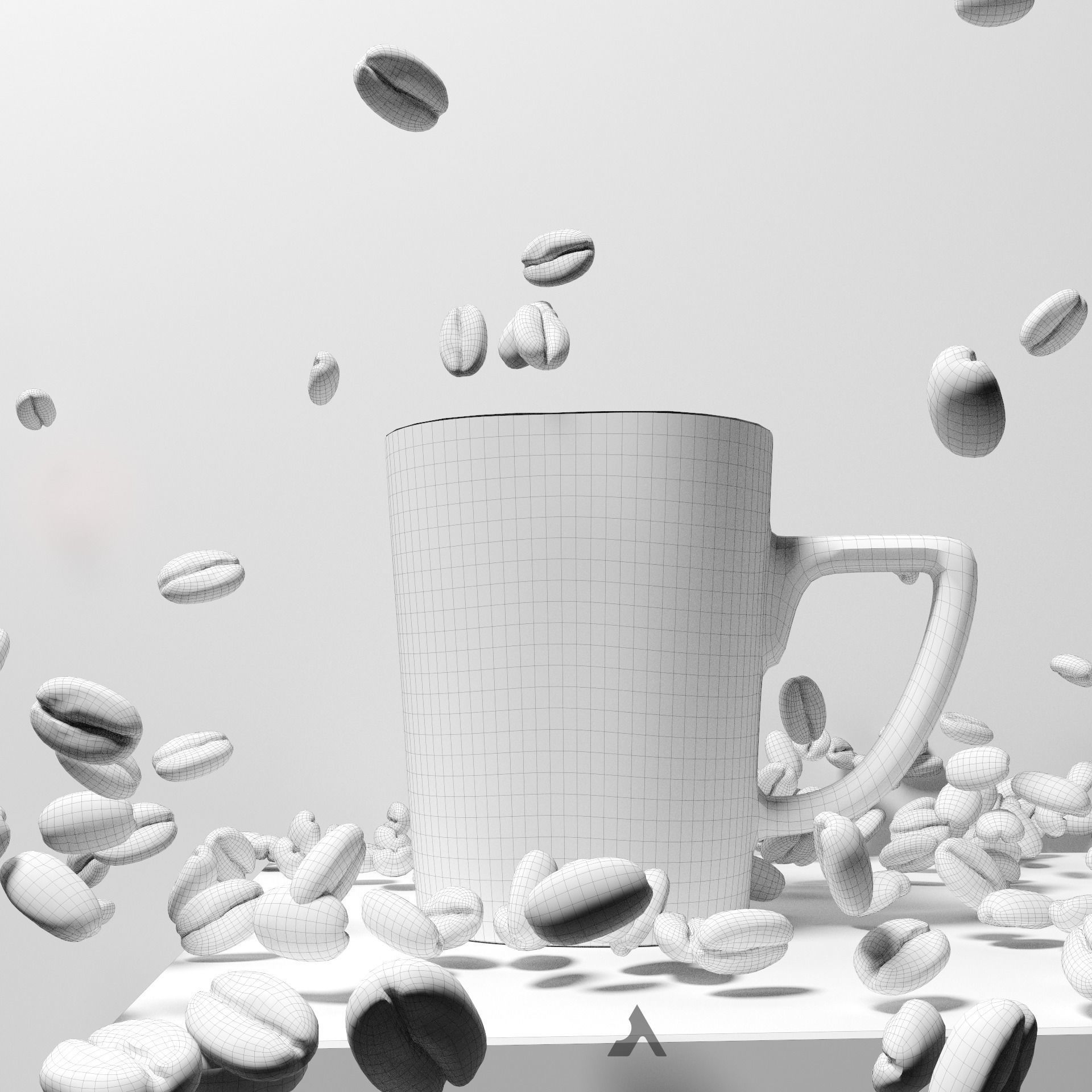 NESCAFE BAG COLLECTION Low-poly 3D model_7