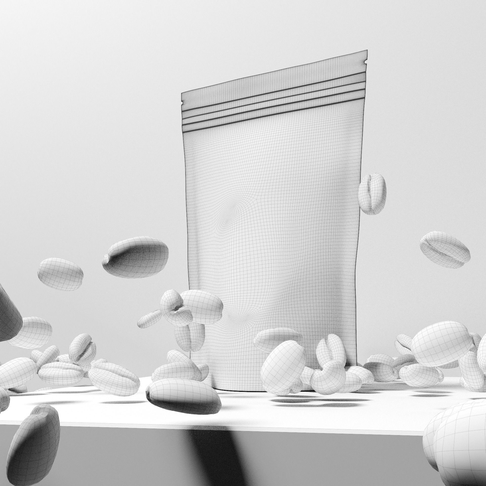 NESCAFE BAG COLLECTION Low-poly 3D model_9