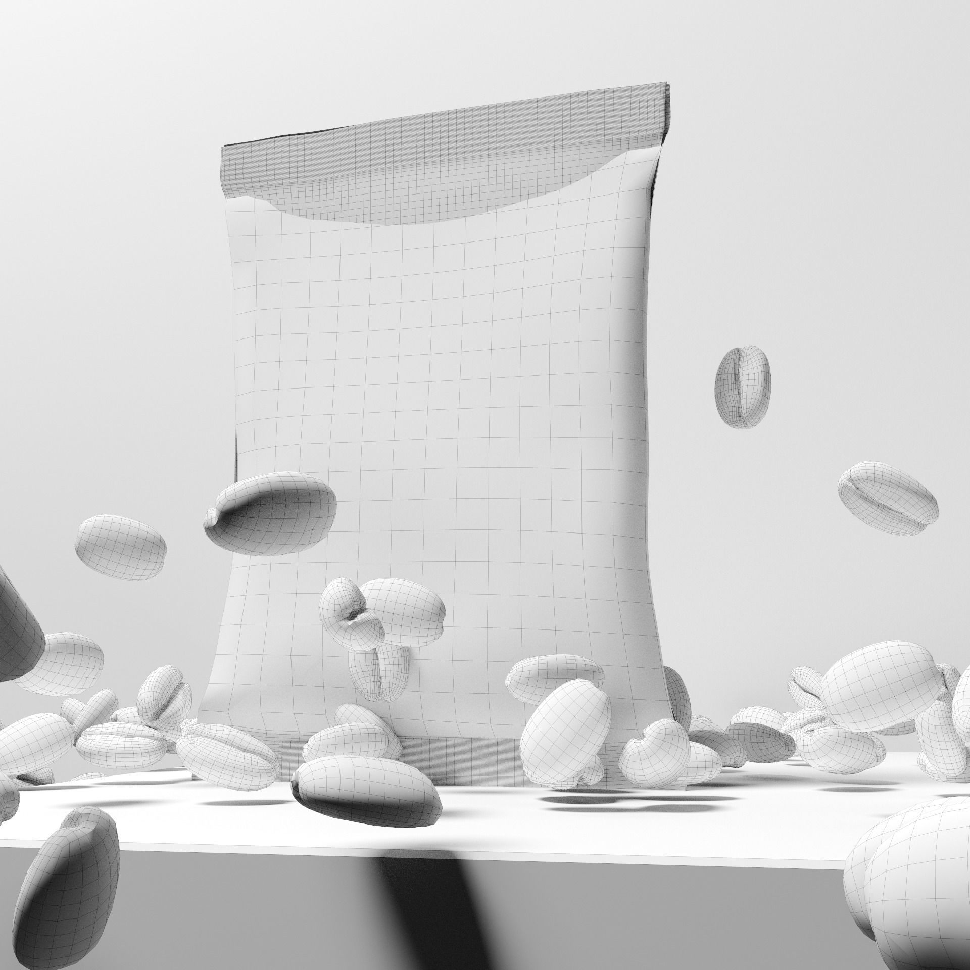 NESCAFE BAG COLLECTION Low-poly 3D model_12