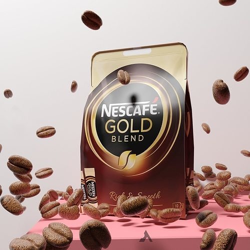 NESCAFE BAG COLLECTION Low-poly 3D model 2