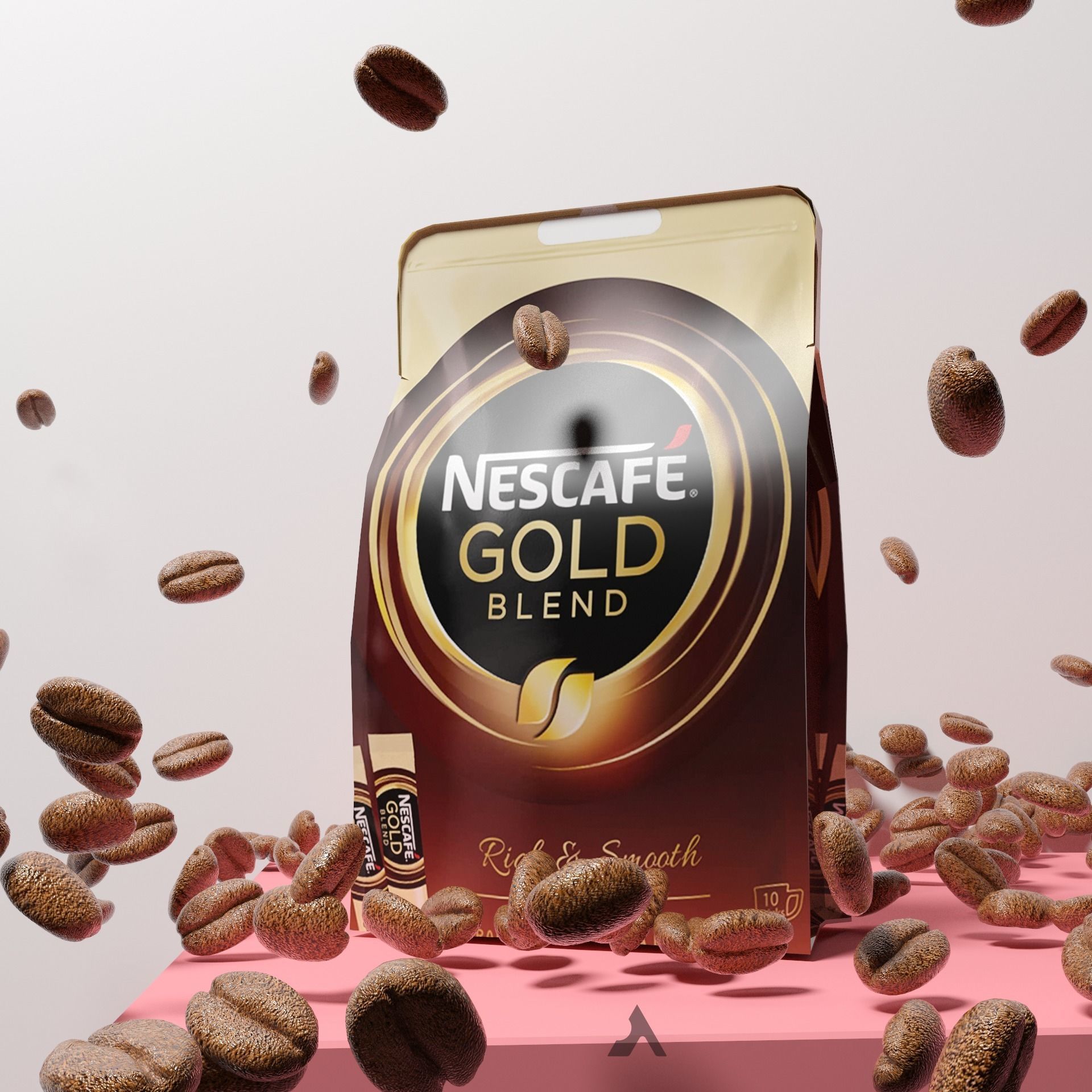 NESCAFE BAG COLLECTION Low-poly 3D model_1