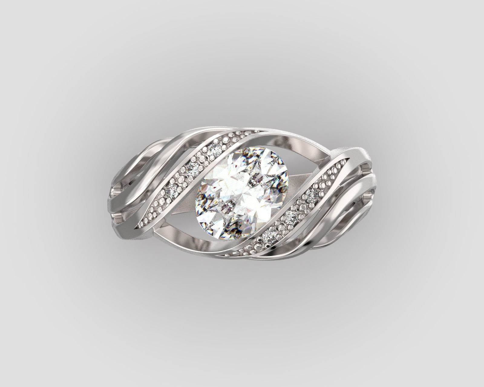 R 065 Ring 3D print model_2