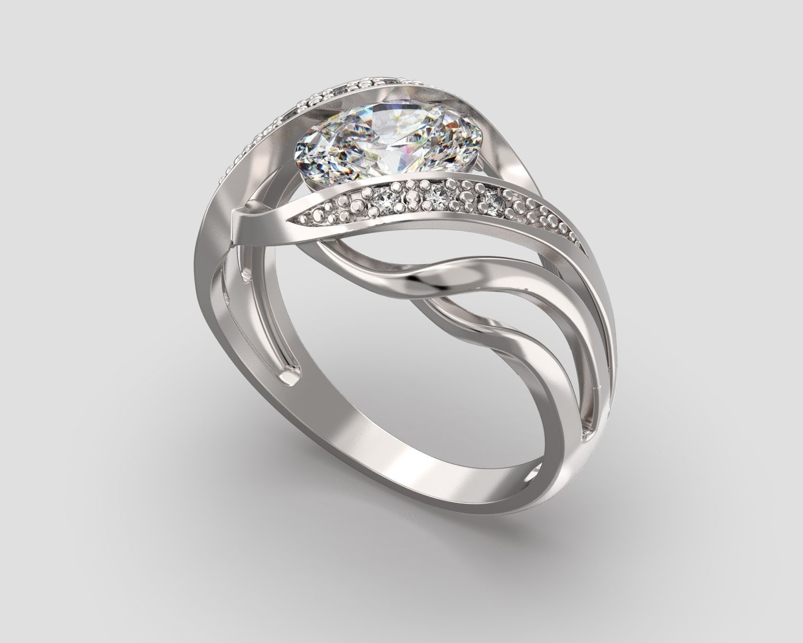 R 065 Ring 3D print model_5