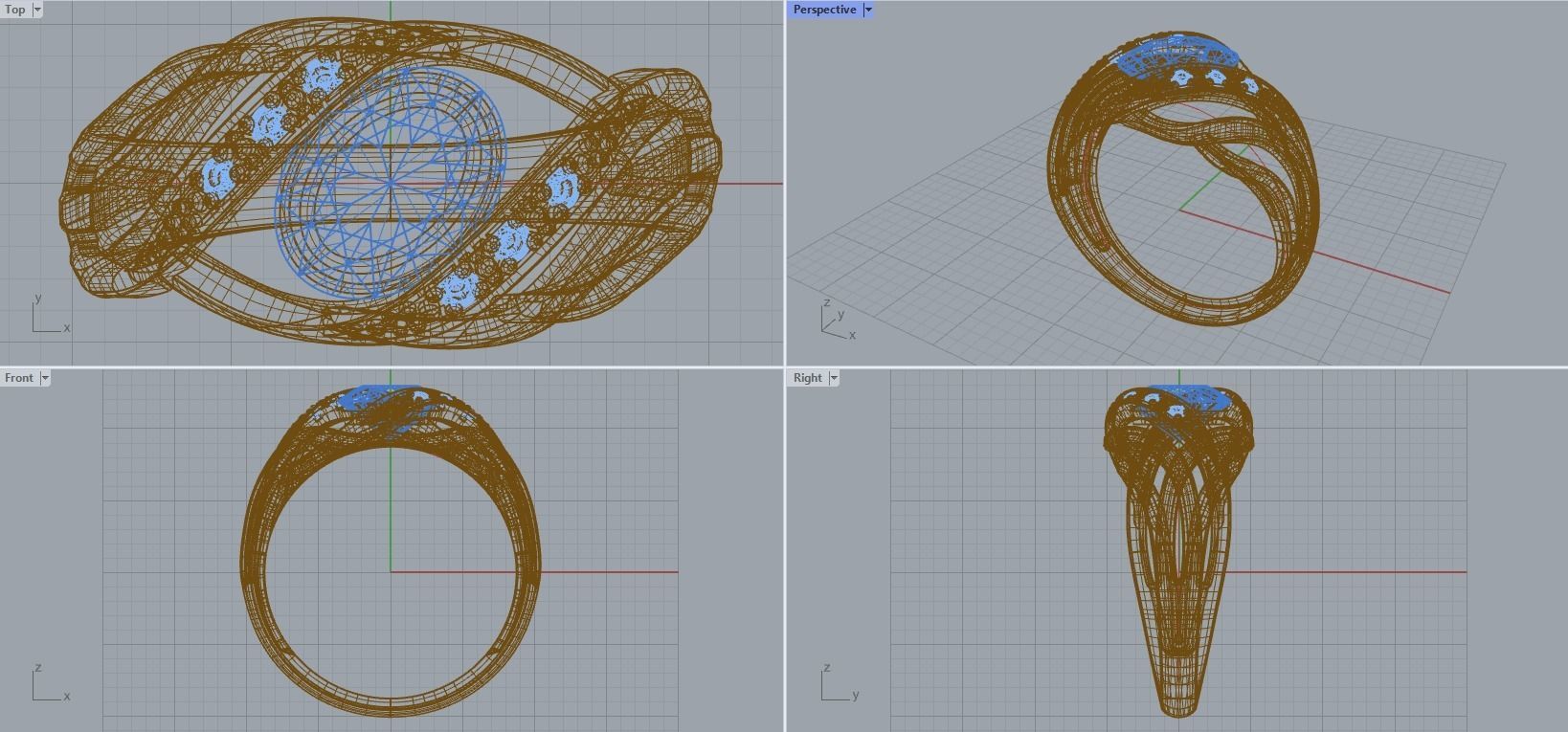R 065 Ring 3D print model_11