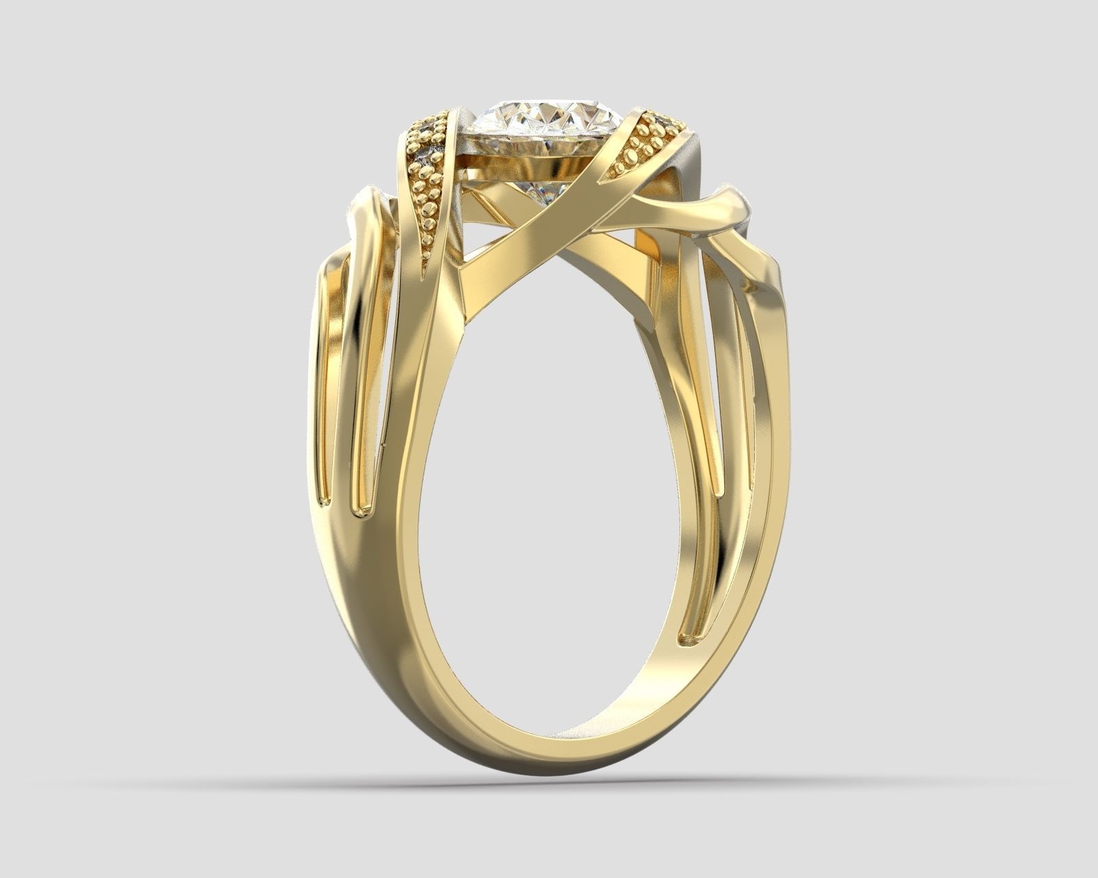 R 065 Ring 3D print model_8