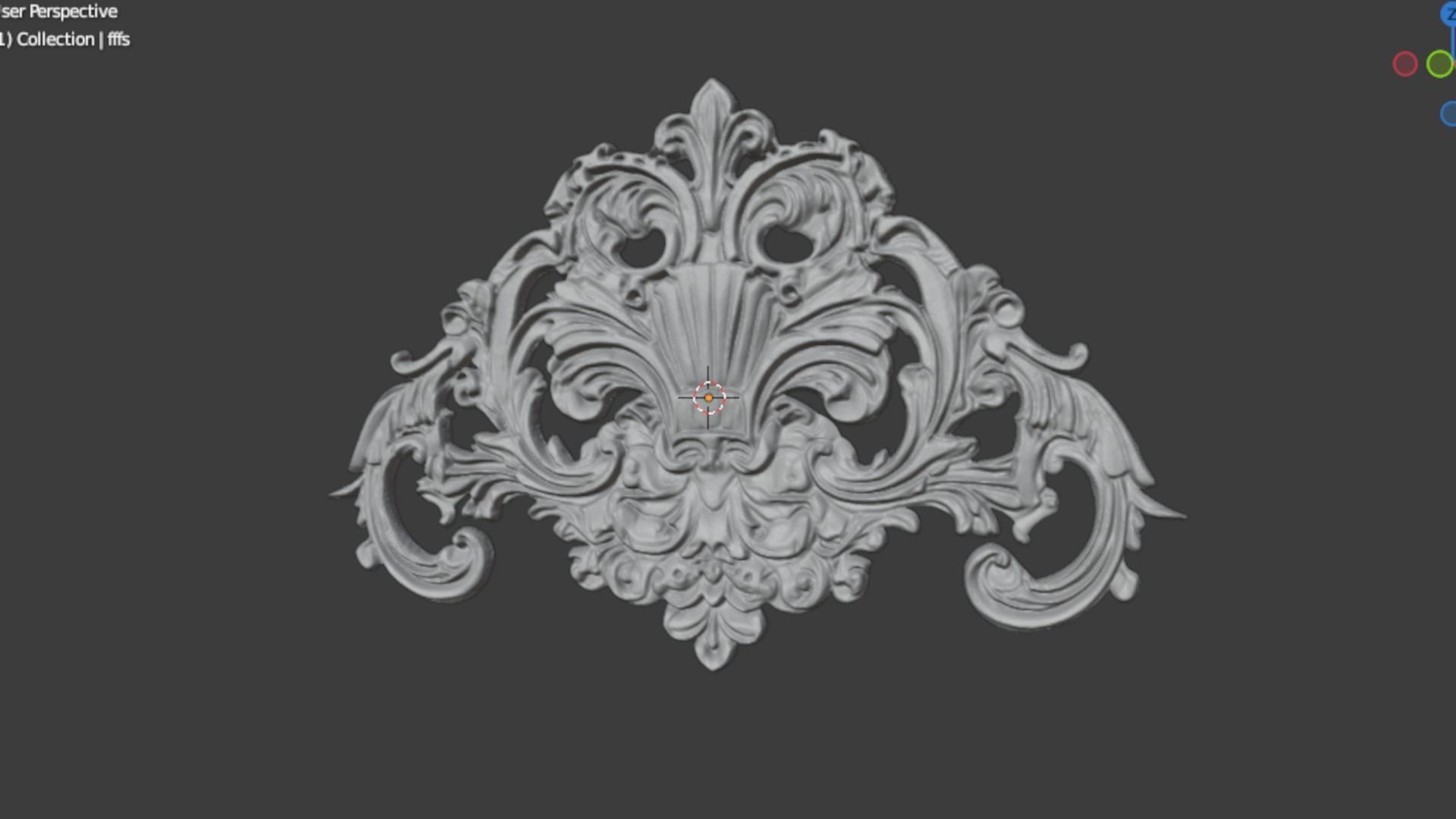 Classic carved decor ornament 475 3D print model_6