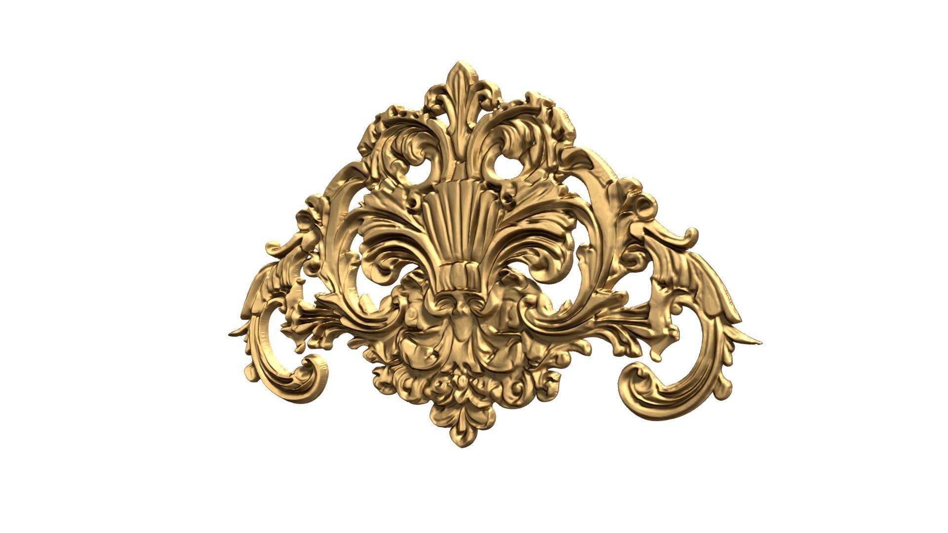 Classic carved decor ornament 475 3D print model_2