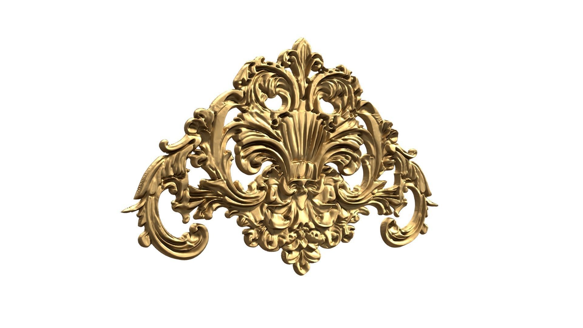 Classic carved decor ornament 475 3D print model_1