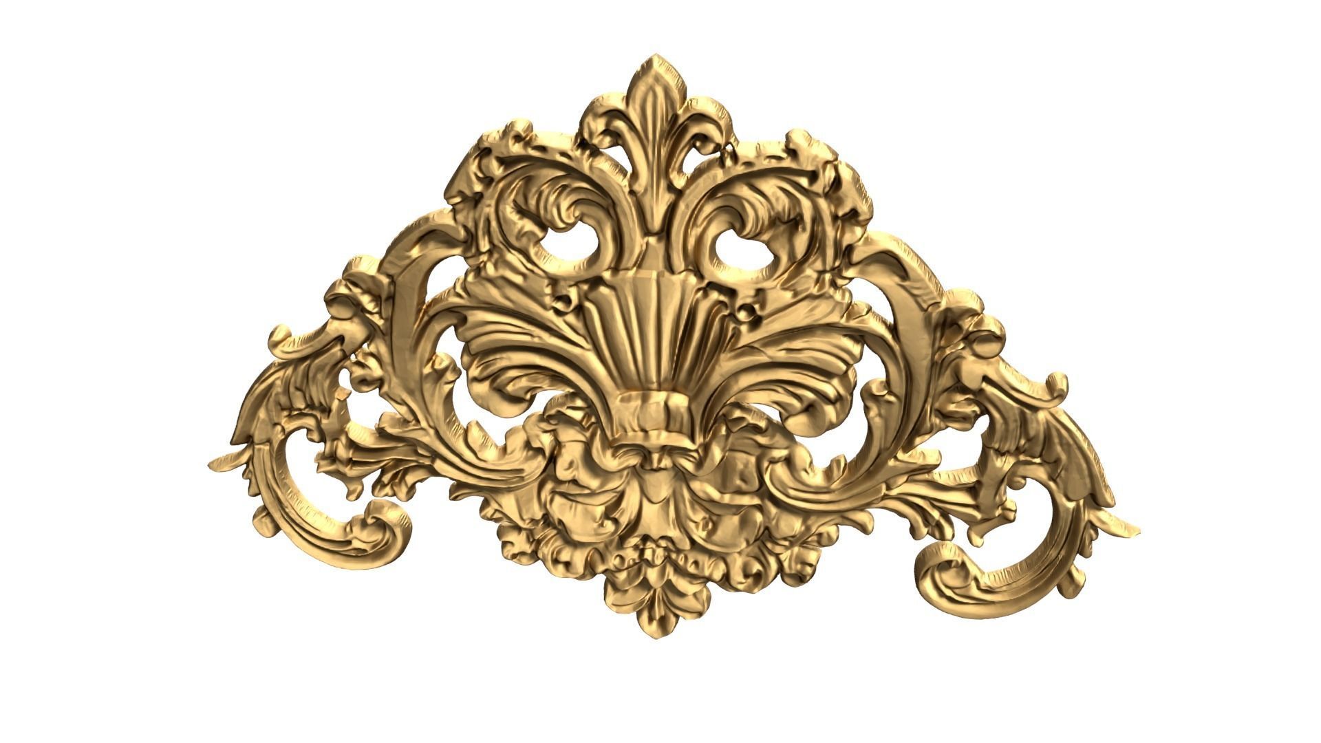 Classic carved decor ornament 475 3D print model_4