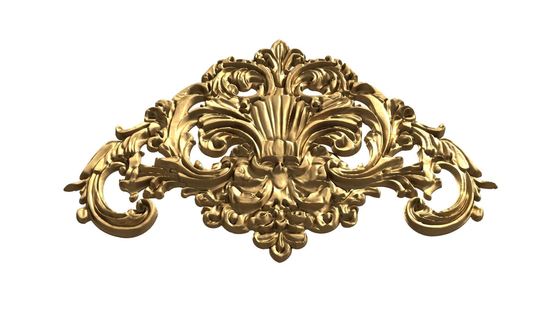Classic carved decor ornament 475 3D print model_3