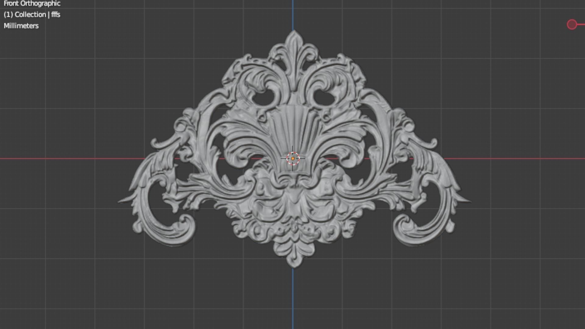 Classic carved decor ornament 475 3D print model_5