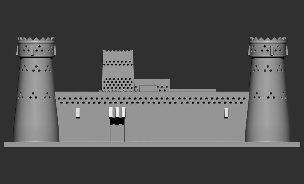 Al Masmak Fort Castle Palace 3D Printable model 3D print model_6