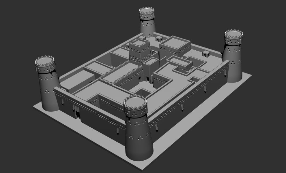 Al Masmak Fort Castle Palace 3D Printable model 3D print model_8