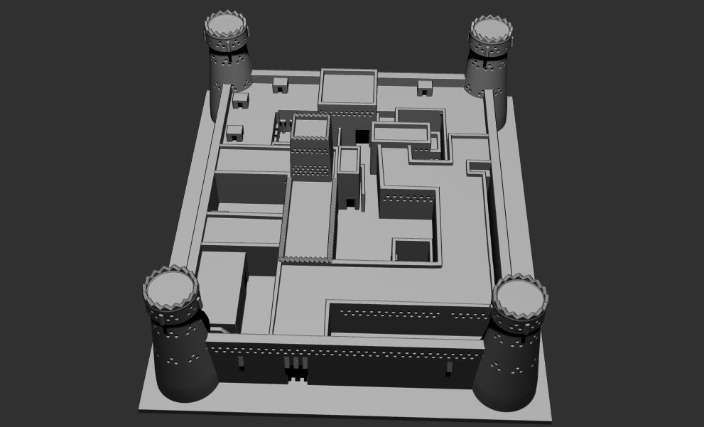 Al Masmak Fort Castle Palace 3D Printable model 3D print model_1
