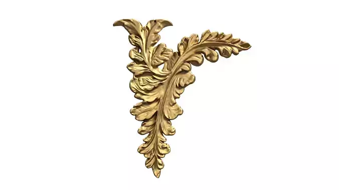 Classic corner angle carved decor ornament 475 