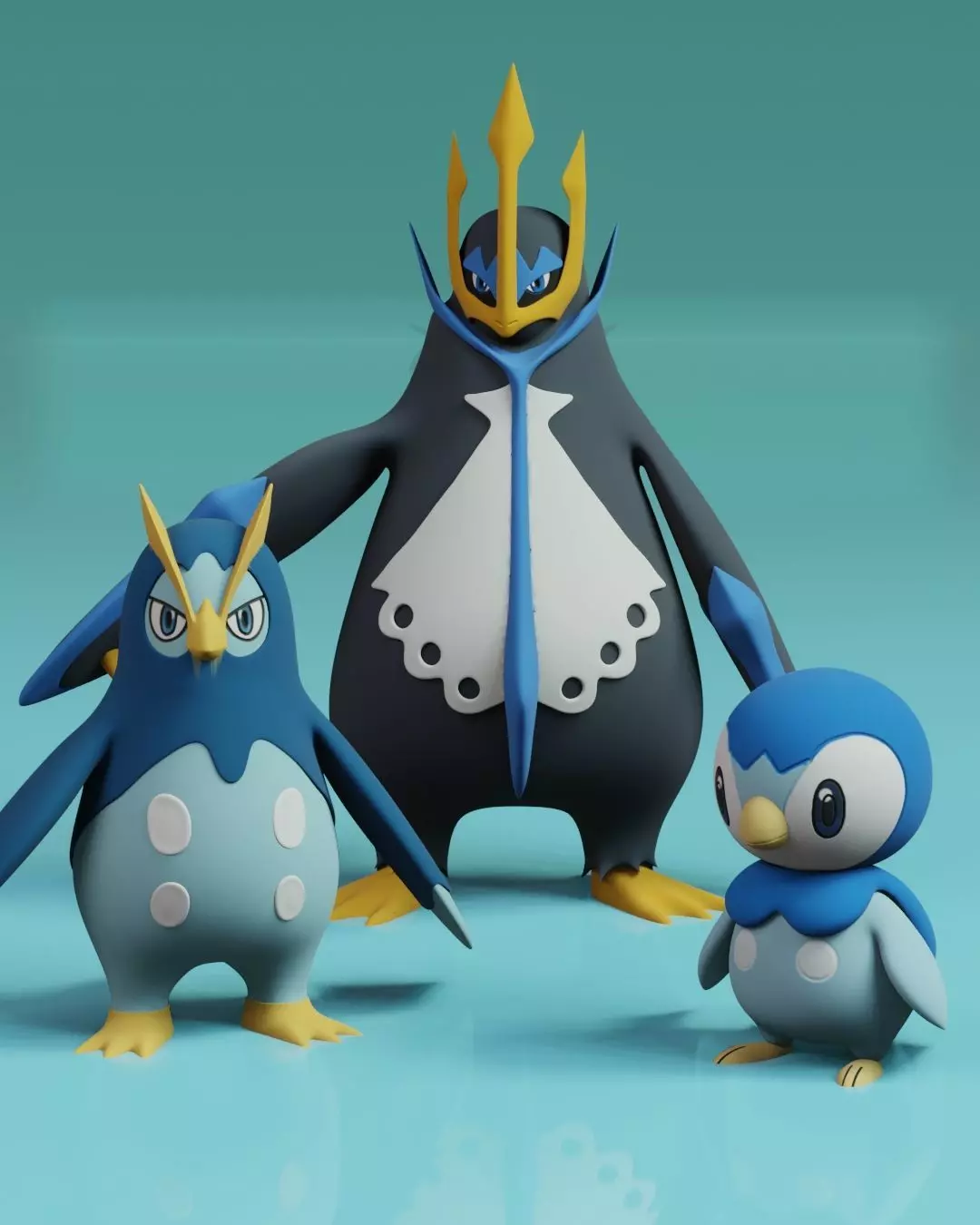 piplup evolution pack 3D print model_0