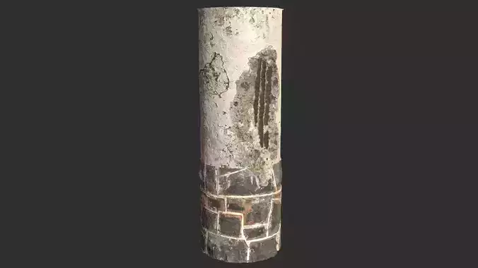 Old damaged Pillar Pbr 4k Texture
