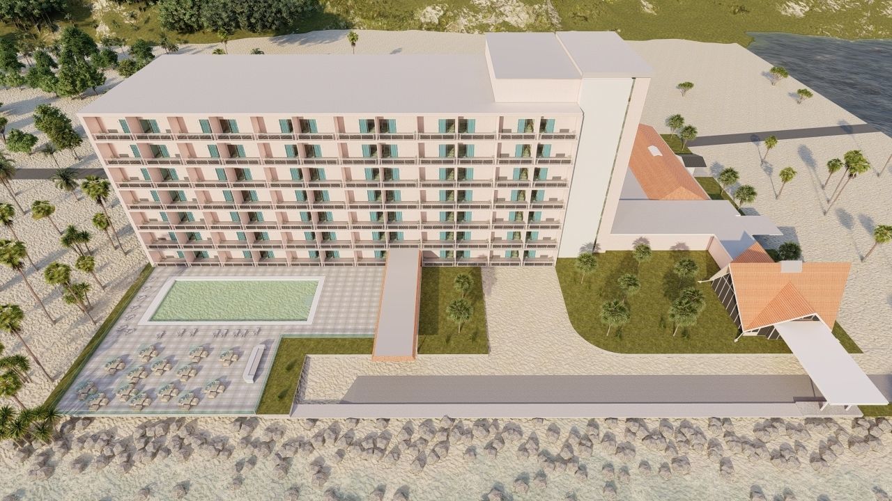 Hotel Beach 3D model_18