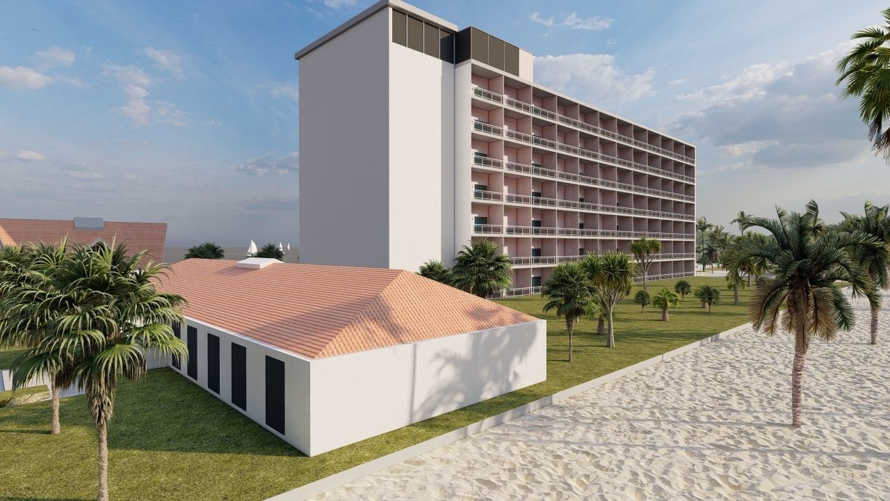 Hotel Beach 3D model_12