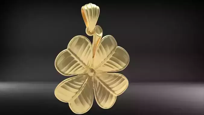 Lucky 4 Leaf Clover Charm necklace pendant Jewelry 