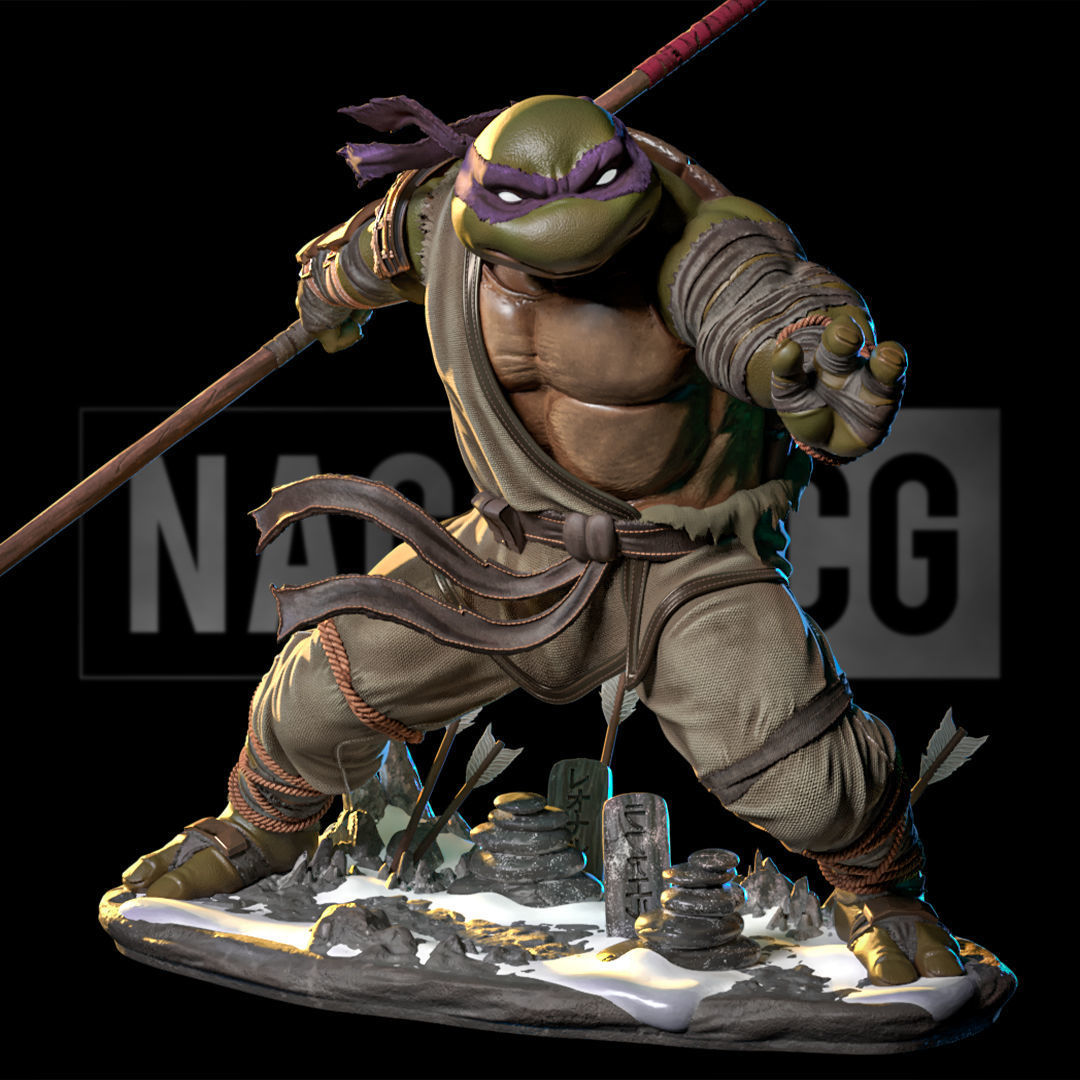 Fan Art - Donnie from TMNT - Last Ronin version Statue 3D print model_3
