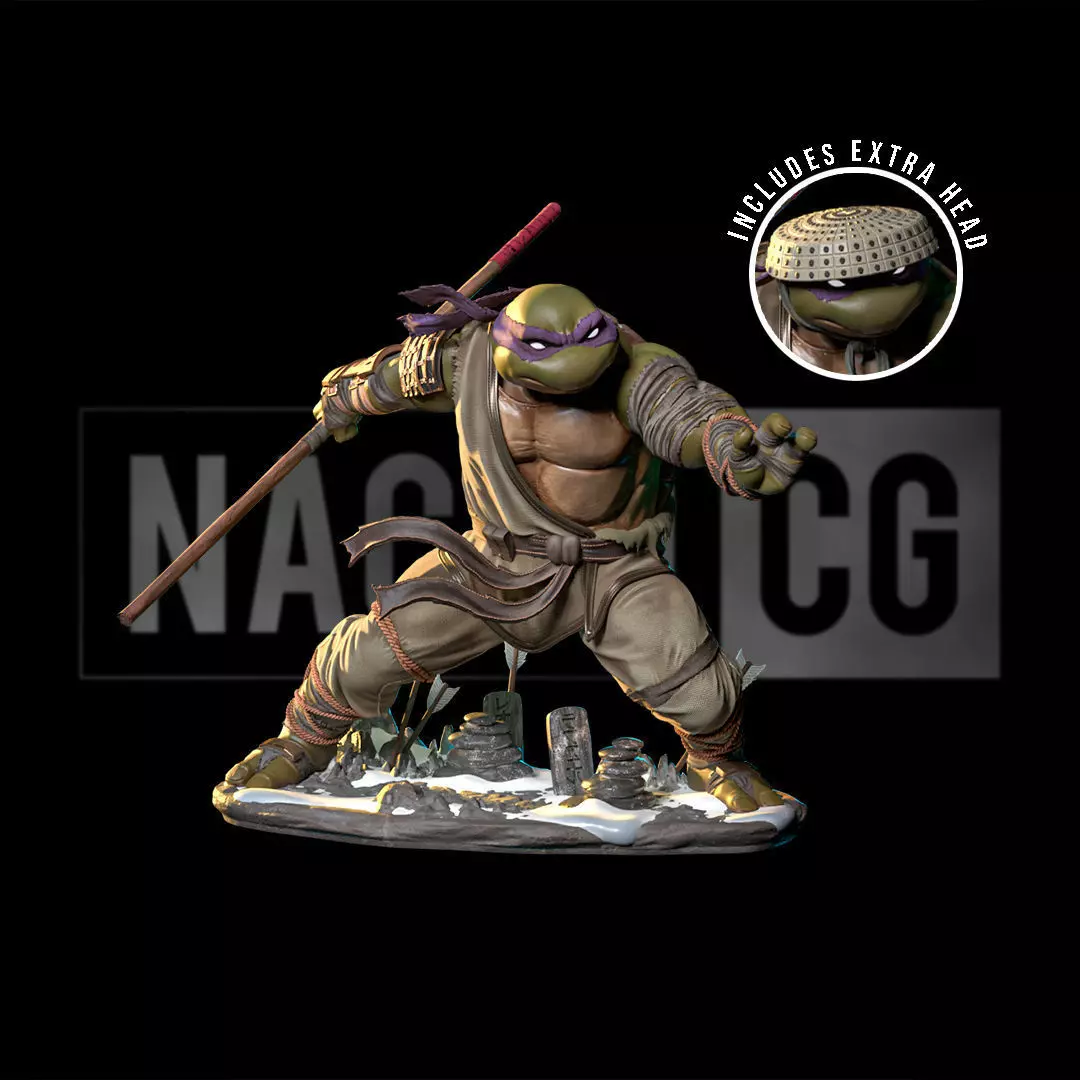 Fan Art - Donnie from TMNT - Last Ronin version Statue 3D print model_0