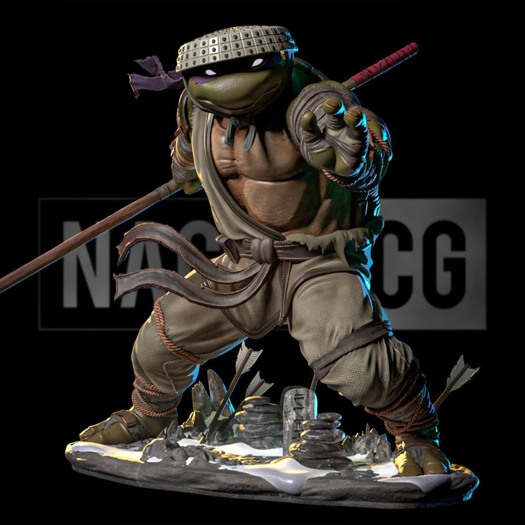 Fan Art - Donnie from TMNT - Last Ronin version Statue 3D print model_4