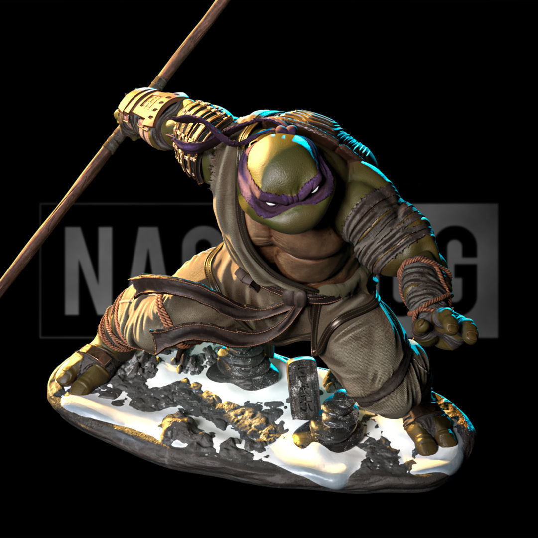 Fan Art - Donnie from TMNT - Last Ronin version Statue 3D print model_8