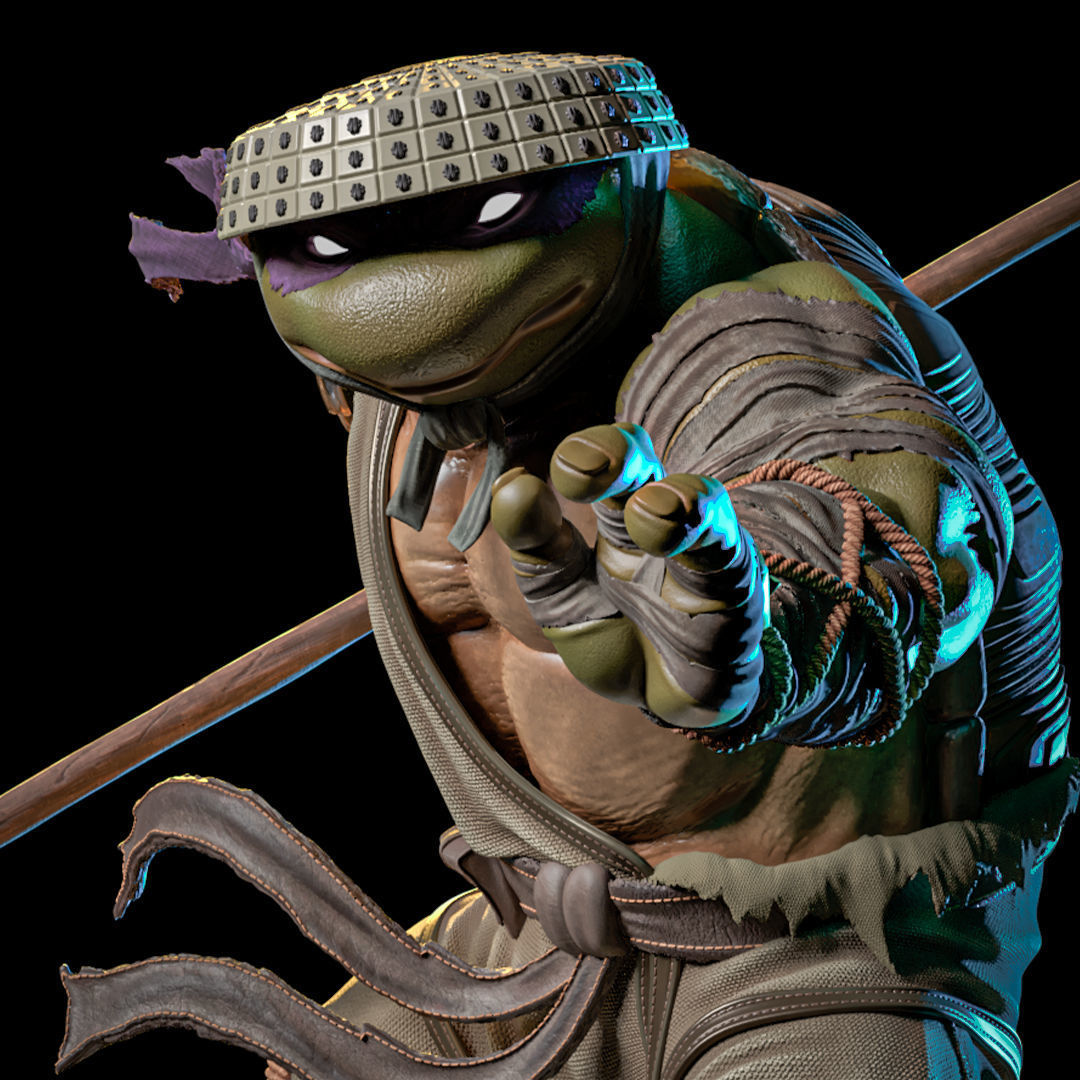 Fan Art - Donnie from TMNT - Last Ronin version Statue 3D print model_7