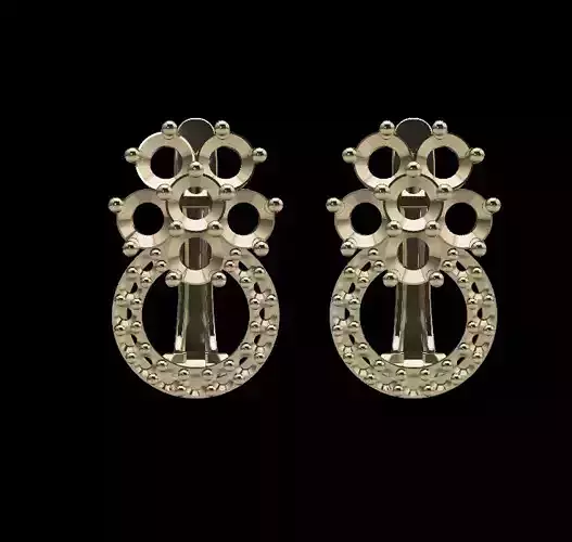 Women Earrings 3D print model Women Earrings 3D print model