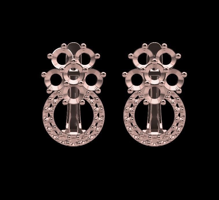 Women Earrings 3D print model_1