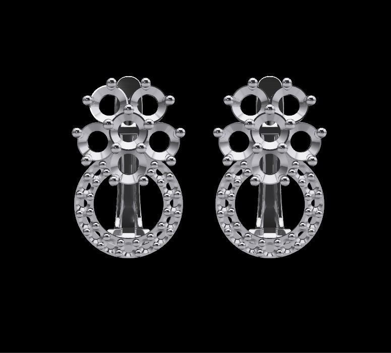 Women Earrings 3D print model_2