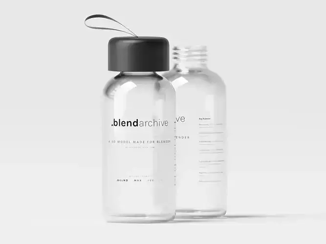 Cosmetic or Medicine Bottle 3D Model