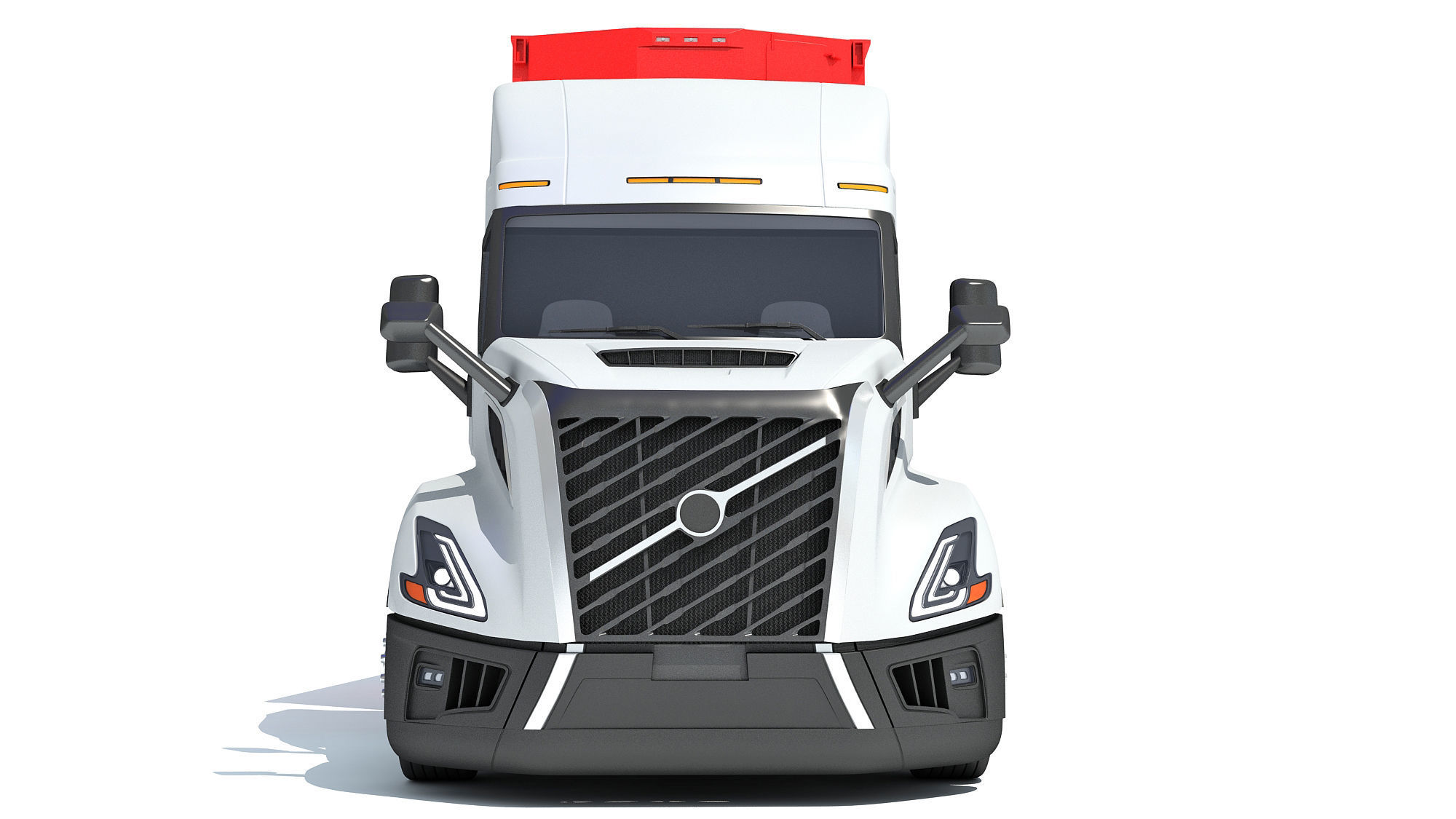 2014 Animal Transporter Semi Truck and Trailer 3D model_10
